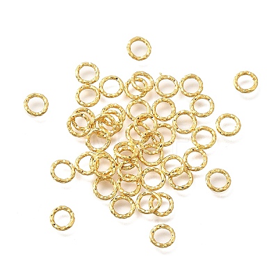 Brass Soldered Closed Rings KK-B147-05A-G-1