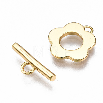 Brass Toggle Clasps KK-T063-95G-NF-1