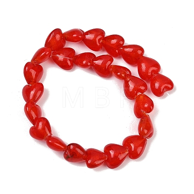 Handmade Lampwork Glass Beads Strands LAMP-Q005-06D-02-1