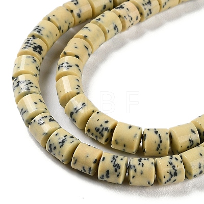Imitation Dalmatian Handmade Porcelain Beads Strands PORC-H011-06A-1