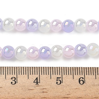 Electroplate & Gradient Color Glass Beads Strands LAMP-M023-03-01-1