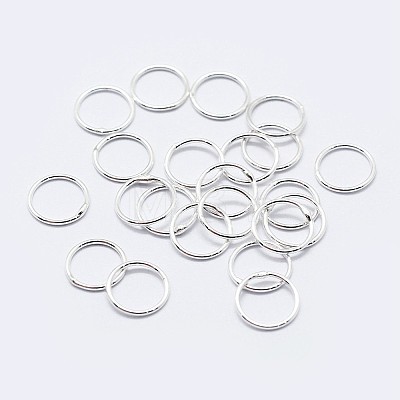 925 Sterling Silver Soldered Closed Jump Rings STER-F036-03S-0.8x6-1