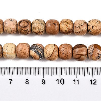 Natural Picture Jasper Beads Strands G-T138-140-1