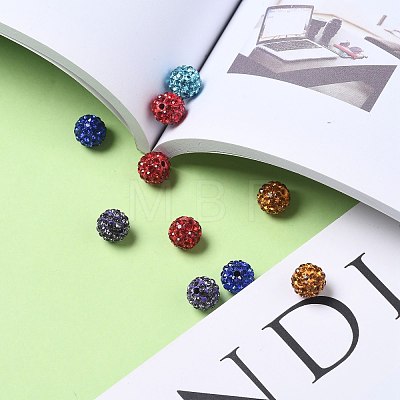 Pave Disco Ball Beads RB-H258-10MM-M-1