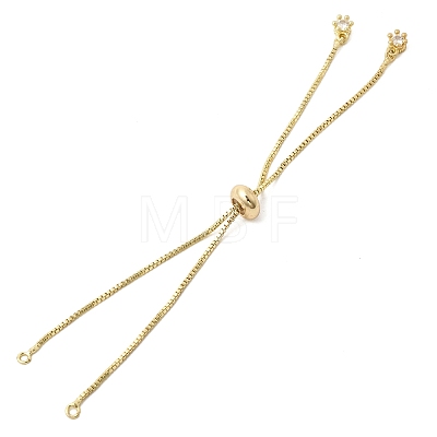 1MM Brass Box Chain Slider Bracelet Making MAK-K024-06G-1