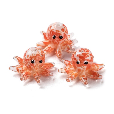 Handmade Lampwork Beads X1-LAMP-H065-03F-1