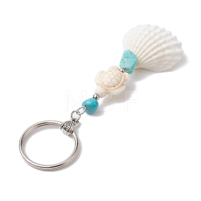 Synthetic Turquoise Keychain KEYC-JKC00843-02-1