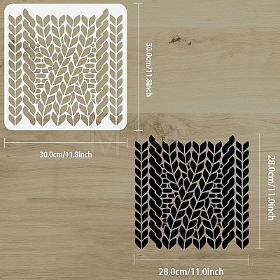 PET Hollow Out Drawing Painting Stencils DIY-WH0383-0087-1