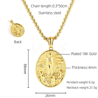 304 Stainless Steel Pendant Necklaces FS-WG0CD66-09-1