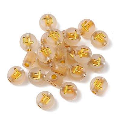 Luminous Transparent Acrylic Beads OACR-P037-01B-F-1