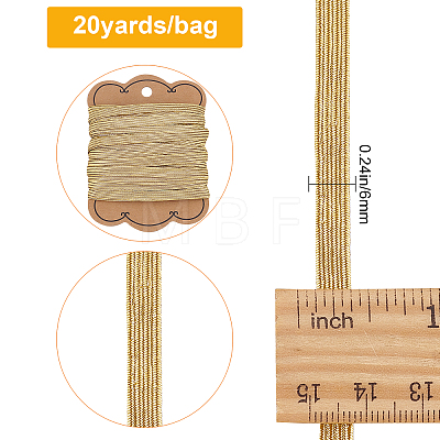 Gorgecraft Flat Elastic Cord/Band EC-GF0001-25A-1