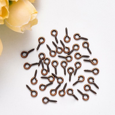 Iron Screw Eye Pin Peg Bails X-IFIN-E561Y-R-1