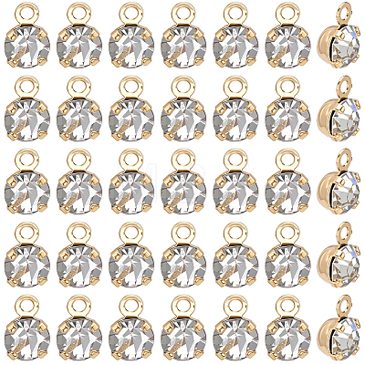 50Pcs Brass Pendants KK-BBC0025-91B-1