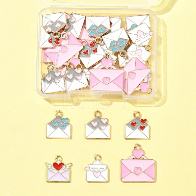35Pcs Alloy Enamel Pendants ENAM-FS0002-72-1