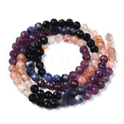 Natural Mixed Gemstone Beads Strands G-D080-A01-01-35-1