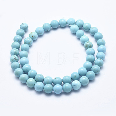Natural Magnesite Beads Strands G-K244-02-4mm-01-1