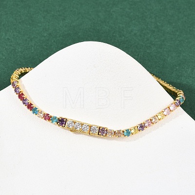 925 Sterling Silver Micro Pave Cubic Zirconia Tennis Bracelets for Women BJEW-C117-01B-G01-1