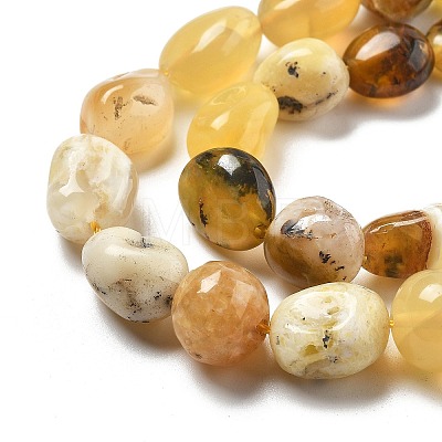 Natural Yellow Opal Beads Strands G-C179-F03-01-1