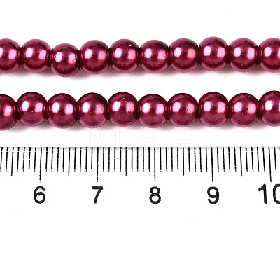 Baking Painted Glass Pearl Bead Strands HY-Q003-3mm-14-1