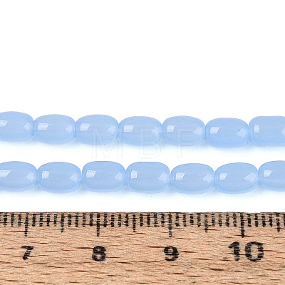 Imitation Jade Glass Beads Strands GLAA-T028-14J-04-1