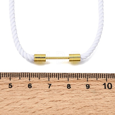 3MM Round Nylon Milan Cord Necklaces Making NJEW-H091-01G-28-1