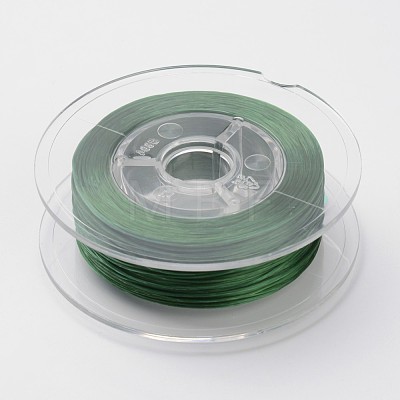 Japanese Eco-Friendly Dyed Flat Elastic Crystal String EW-F005-0.6mm-10-1