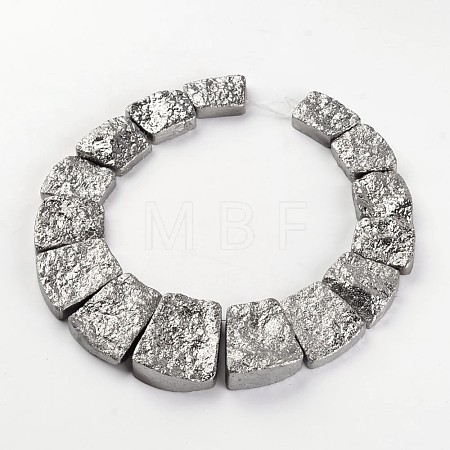 Electroplated Natural Dragon Bone Stone Graduated Beads Strands G-I177-01D-1