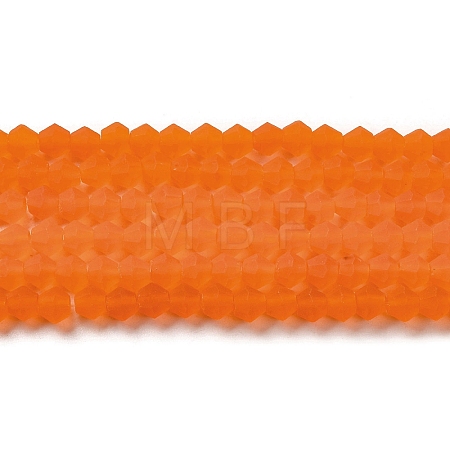 Imitate Austrian Crystal Frosted Glass Beads Strands EGLA-A039-T6mm-MD11-1