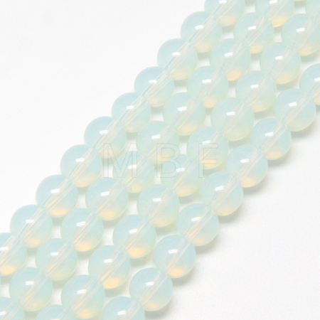 Baking Paint Glass Beads Strands DGLA-Q023-6mm-DB1-1