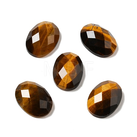 Natural Tiger Eye Cabochons G-B032-B01-02-1