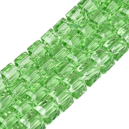 Transparent Glass Beads Strands GLAA-R041-8x8mm-A14-1