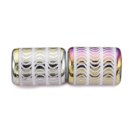 Electroplate Glass Beads EGLA-N026-02A-B03-1