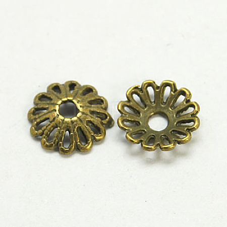 Tibetan Style Alloy Caps MLF1413Y-1