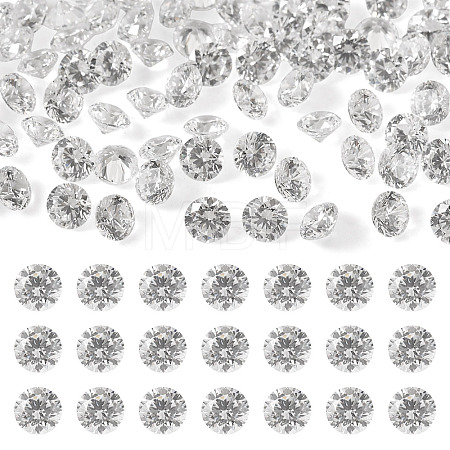 100Pcs Diamond Shape Grade AAA Cubic Zirconia Cabochons ZIRC-TADJ0001-01A-1