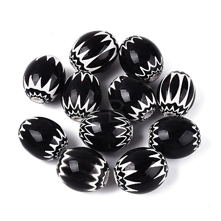 Handmade Millefiori Glass Barrel Beads LA-N002-19F-1
