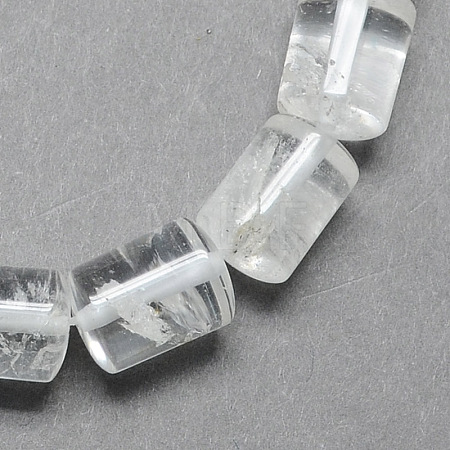 Natural Quartz Crystal Column Beads Strands X-G-S115-18-1
