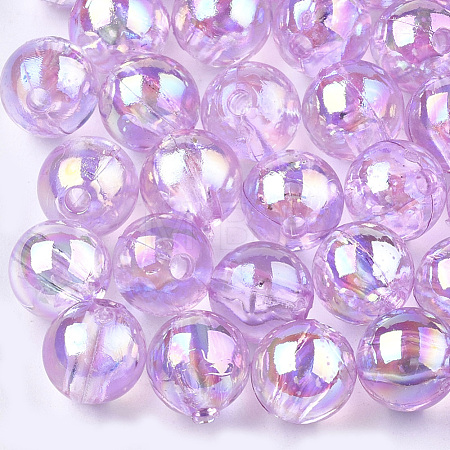 Transparent Plastic Beads OACR-S026-8mm-13-1