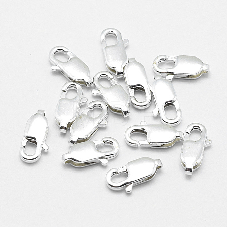 925 Sterling Silver Lobster Claw Clasps STER-G019-03-10mm-1