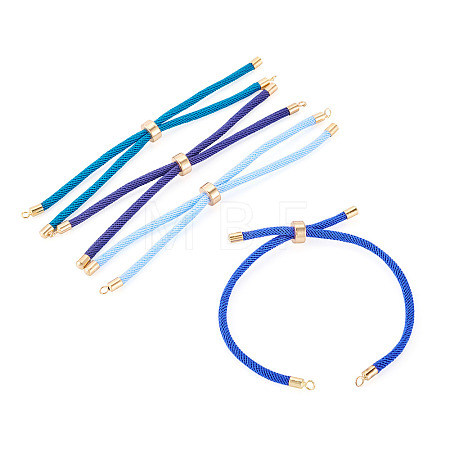 4Pcs 4 Colors Polyester Cord Bracelet Making MAK-TA0001-42-1