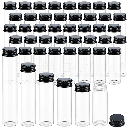 100Pcs 5 Styles Low-boron Silicate Glass Bottles AJEW-WA0004-68-1