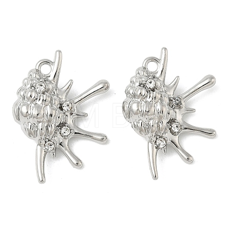 Alloy Rhinestone Pendants FIND-L025-08P-1