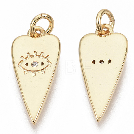 Brass Micro Pave Cubic Zirconia Pendants LS-KK-N227-08-1