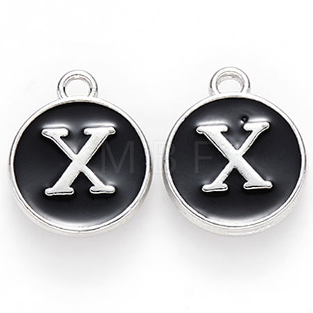 Platinum Plated Alloy Charms ENAM-S118-02X-P-1