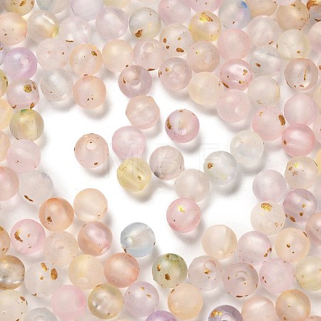 Frosted Transparent Acrylic Beads OACR-F013-12A-1