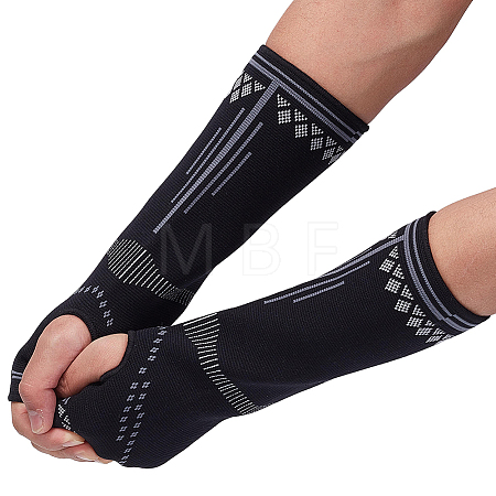 Acetate Fibre Volleyball Elbow Sleeves AJEW-CN0006-76-1