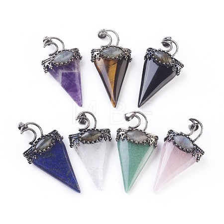 Natural Mixed Stone Big Pendants G-F639-06-1