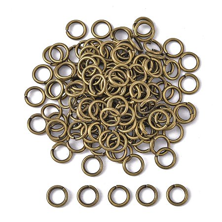 Brass Open Jump Rings LS-JRC7MM-AB-1