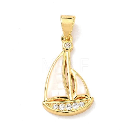 Brass Enamel Pendants KK-H534-05G-01-1