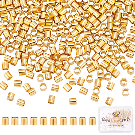 300Pcs 201 Stainless Steel Crimp Beads STAS-BBC0009-77A-1