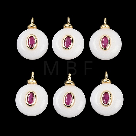 Natural White Jade Pendants G-Z134-03G-01-1